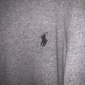 Large Grey Polo Ralph Lauren Long sleeve V neck